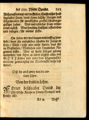 Von der dritten Lehre.