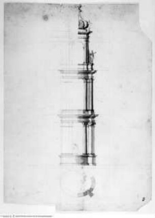 Stegreifprobe - Glockenturm, Aufriss