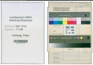 Entnazifizierung Peter Verhaeg , geb. (Polizei)
