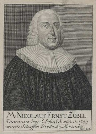 Bildnis des Nicolaus Ernst Zobel