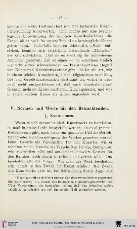 V. Normen und Werte für den Betrachtenden