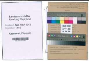 Entnazifizierung Elisabeth Kaemereit , geb. 27.03.1898 ()