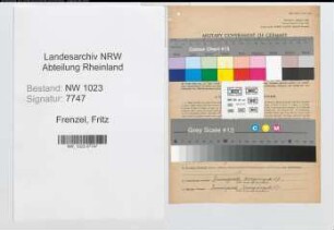 Entnazifizierung Fritz Frenzel , geb. 11.02.1907 (Angestellter)