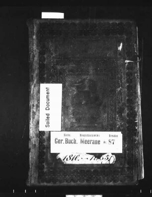 Gerichtshandelsbuch von Dennheritz und Seiferitz (bei Meerane), Bd. 5