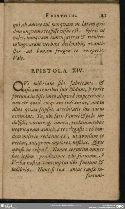 Epistola XIV.