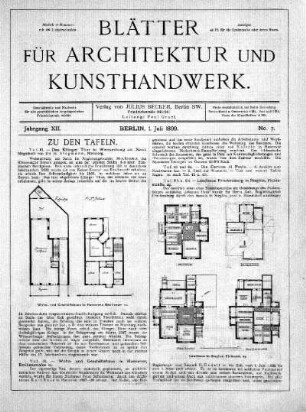 No. 7, 1. Juli 1899