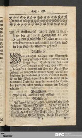 Von der Möglichkeit eines thätigen Christenthums.