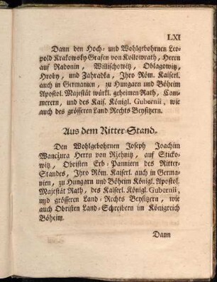 Aus dem Ritter-Stand.