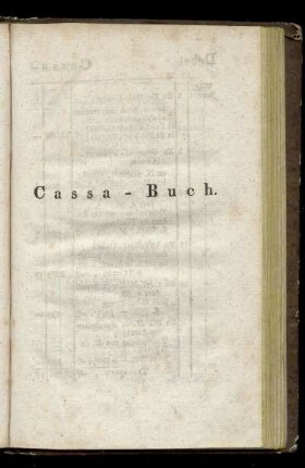 Cassa-Buch [Beispiel]