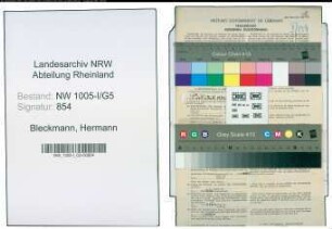 Entnazifizierung Hermann Bleckmann , geb. 06.06.1887 (Beamter)