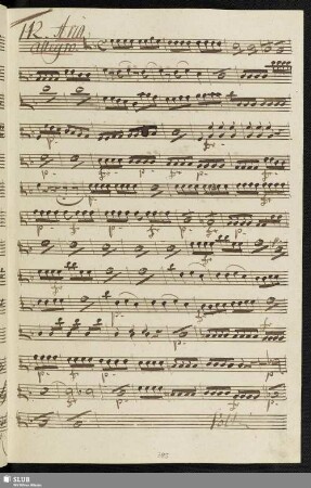 142. Aria: Colle procelle in seno / Scarlatti, G.