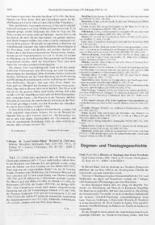 1046-1048 [Rezension] Histoire et théologie chez Ernst Troeltsch