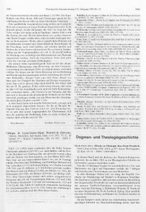 1046-1048 [Rezension] Histoire et théologie chez Ernst Troeltsch