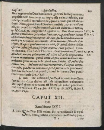 Caput XII. De Sanctitate Dei.