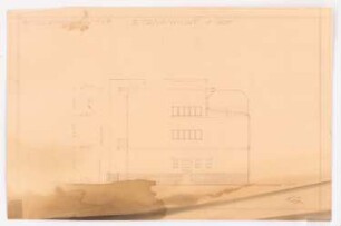 Projekt Doppelwohnhaus: Seitenansicht 1:100