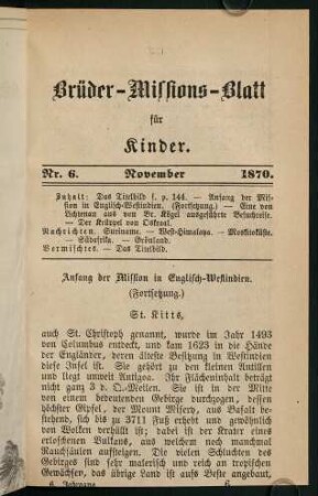 121-144, November 1870 (Nr. 6)
