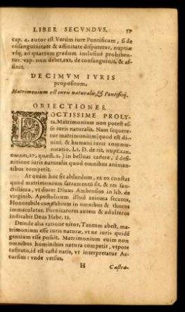Decimum Iuris propositum.