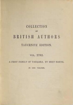 A first family of Tasajara