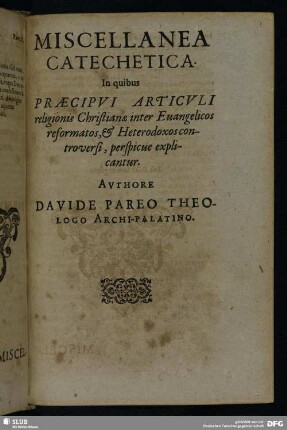 Miscellanea Catechetica