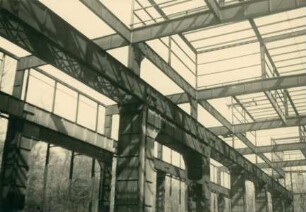 Abbau einer Fabrikhalle, 1949