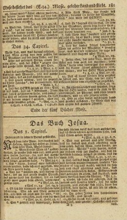Das Buch Josua.