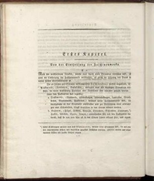Erstes Kapitel. Von der Eintheilung der Faschinenwerke.