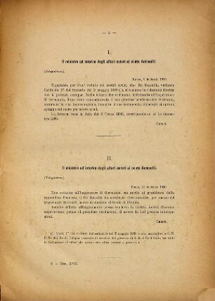 Documenti diplomatici concernenti : Atti Parlamentari. Camera dei Deputati, 15