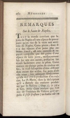 Remarques Sur le Jaune de Naples.