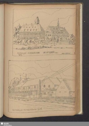 Rittergut Mittelfrohna vor dem Brande 1894