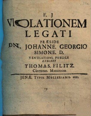 Violationem Legati