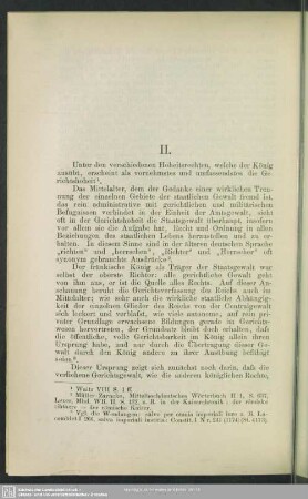 II. [Die gerichtlichen Hoheitsrechte]