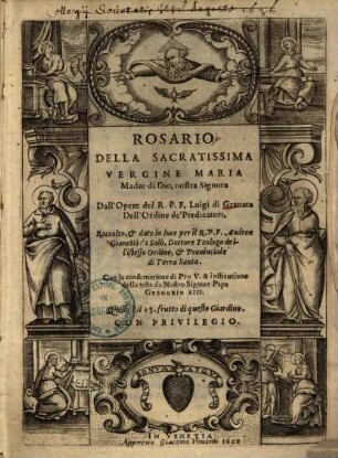 Rosario Della Sacratissima Vergine Maria Madre di Dio, nostra Signora