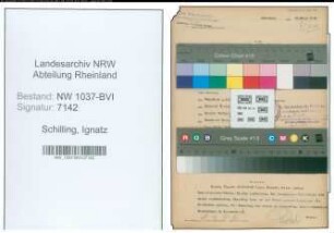 Entnazifizierung Ignatz Schilling , geb. 17.09.1897 (Landwirt)