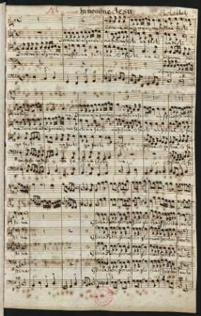 Deus in adjutorium. Auszüge; V (4), Coro, cemb; G-Dur; P 94