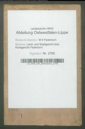 Erblasser: Hunecke, Ferdinandine, geb. Hille: