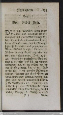 L. Capitel. Vom Gebet JEsu