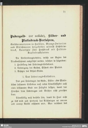 1. Das Uebertrags-Collodion.