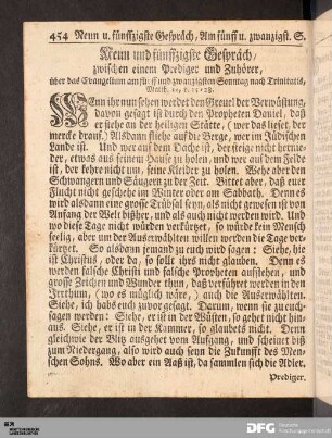 Neun und fünffzigste Gespräch, am fünff u. zwanzigsten Sonntag nach Trinitatis.