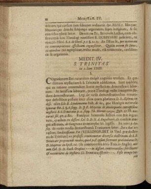 Meditatio IV.