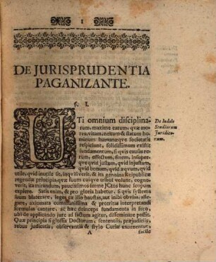 Dissertatio Academica De Jurisprudentia Paganizante