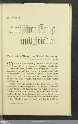 10. Kapitel. Zwischen Krieg und Frieden