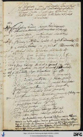 [fol. 32] Rektorat Christoph Ludwig Vogel 1664
