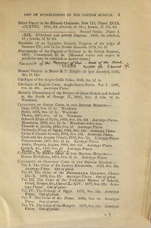 List of the British Museum publications. [4.] 1890