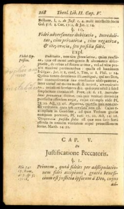 Cap. V. De Justificatione Peccatoris.