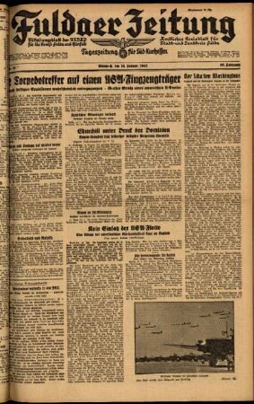 Ausgabe vom Mittwoch, den 14. Januar 1942.