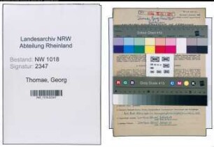 Entnazifizierung Georg Thomae , geb. 17.01.1894 (Chemiker)
