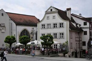 Marktplatz von Eichstätt : Blick auf eine Hauszeile am Marktplatz. Aufgenommen in der Universitätsstadt Eichstätt am 22. Mai 2009