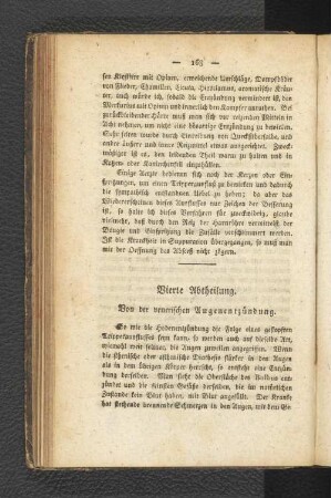 Vierte Abtheilung. Von der venerischen Augenentzündung.