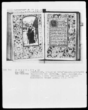 Tagzeiten und Gebete — Der heilige Antonius, Folio 183verso