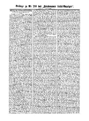 Beilage zu Nr. 210